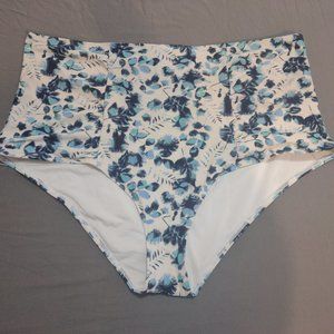 Floral High Wasted Bikini Bottoms